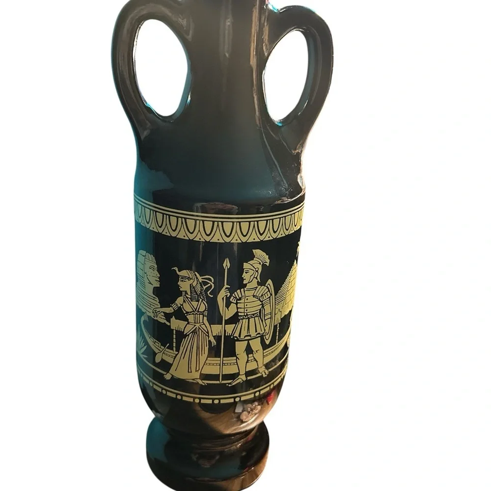 Vintage 1962 Bottle/Vase/Decantur with Handles, Jim Beam, Cleopatra Design